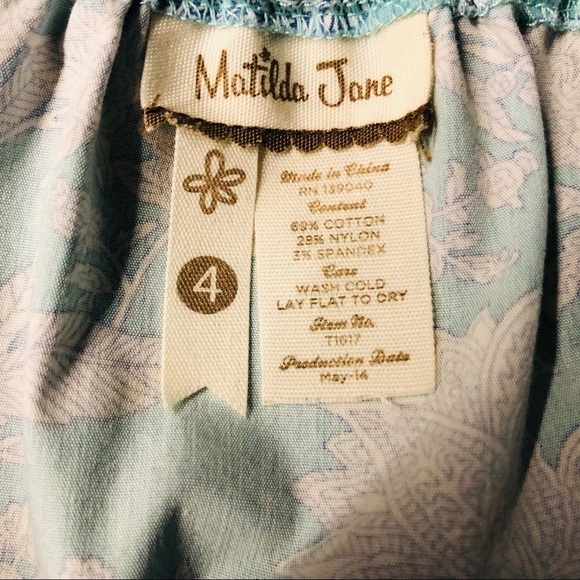 MATILDA JANE GIRLS DARLING DRESS IN BLUES, PURPLE & PINK - SIZE 4 - Picture 6 of 10